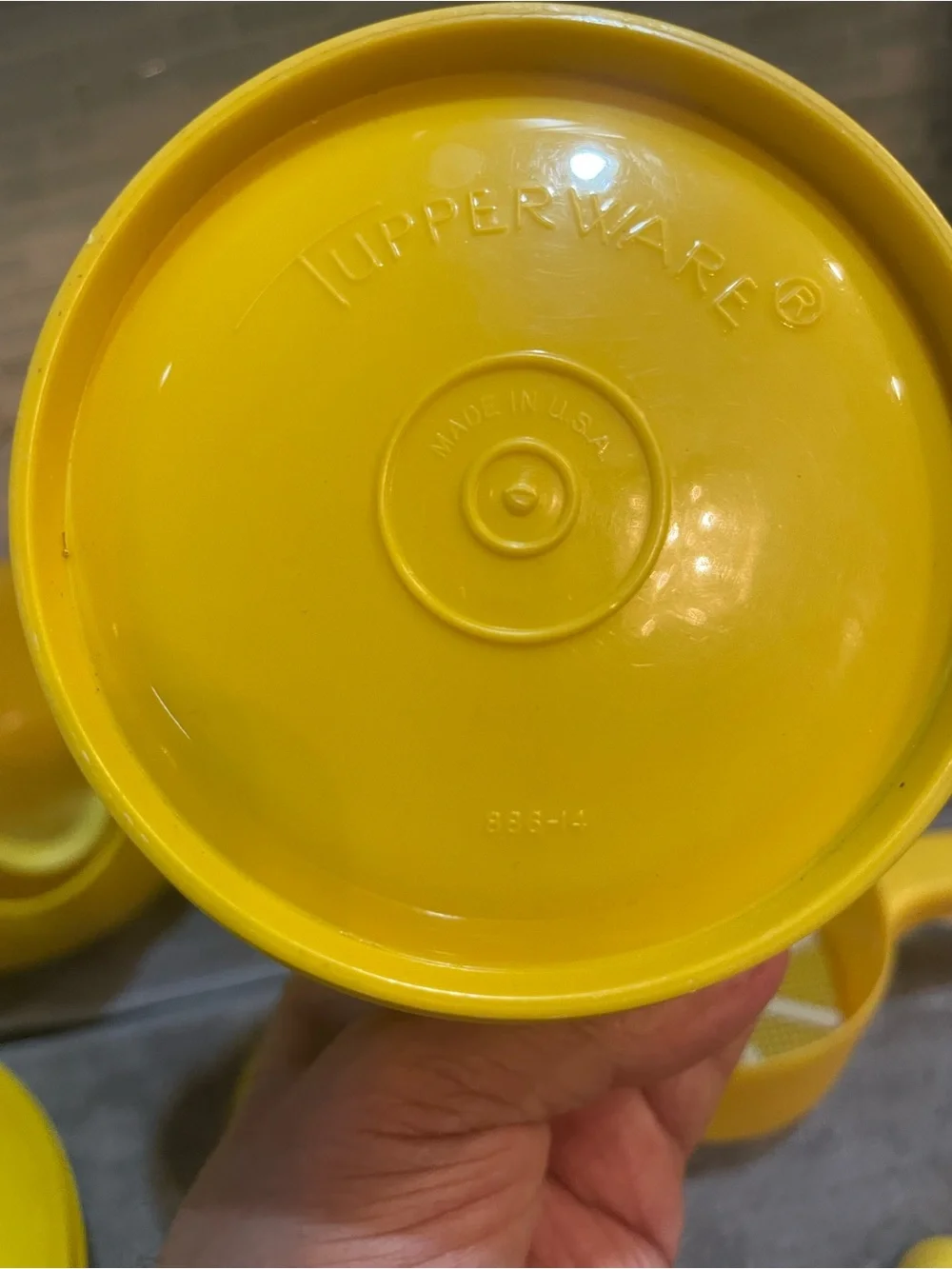 Vintage Tupperware Rubber Maid Yellow Mixed Lot
